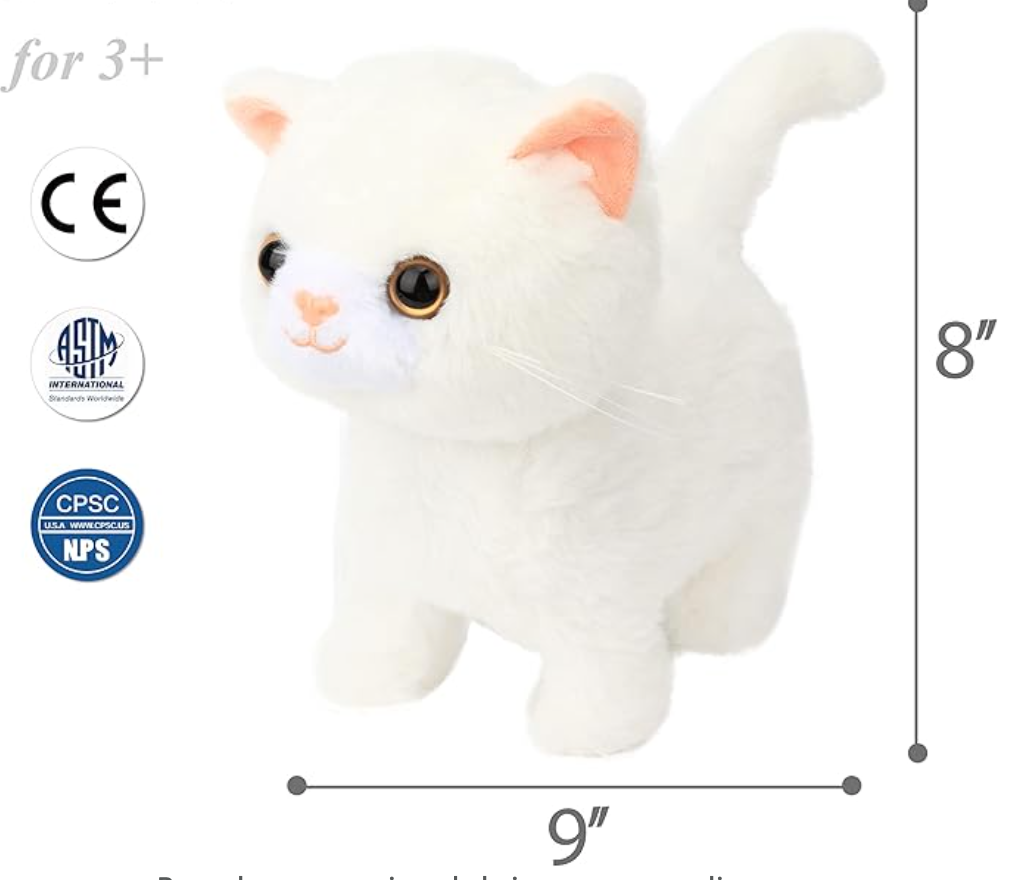 Gatito caminante con correa a control remoto