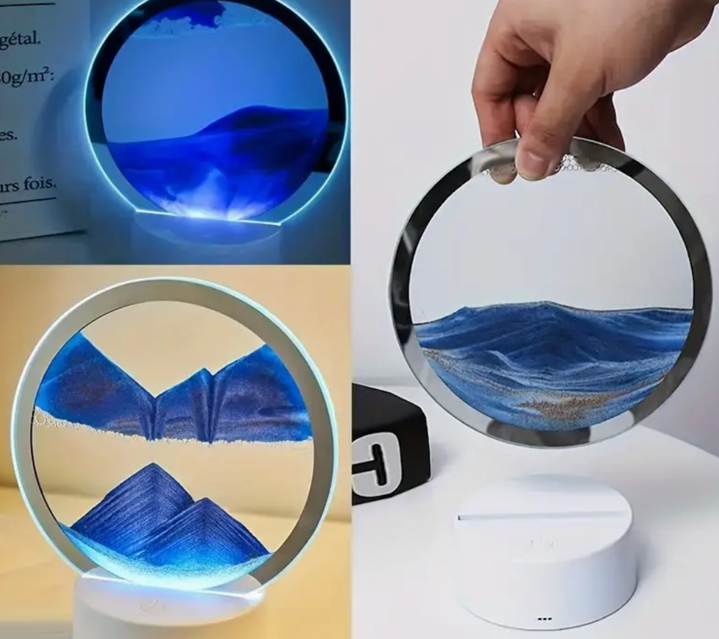 LAMPARA RELOJ ARENA TERAPIA RELAJANTE PARA DORMIR