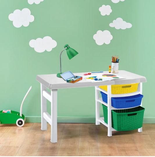 Escritorio infantil con compartimientos