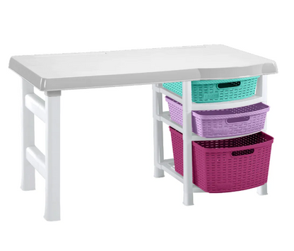 Escritorio infantil con compartimientos