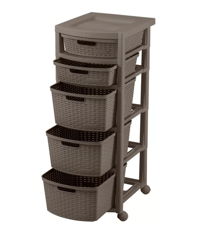 Cajonero Rattan Shia 5 niveles RIMAX