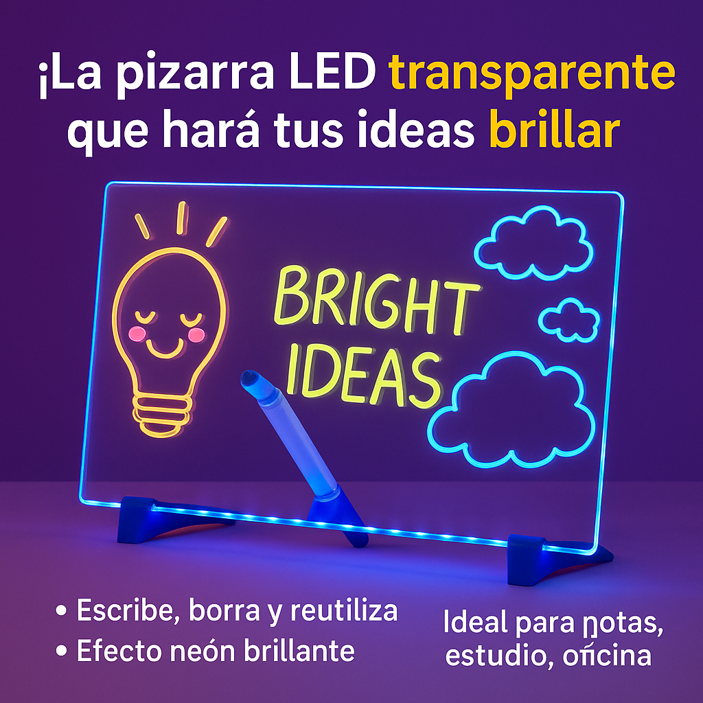 Escribe. Ilumina. Sorprende. - TABLERO LED