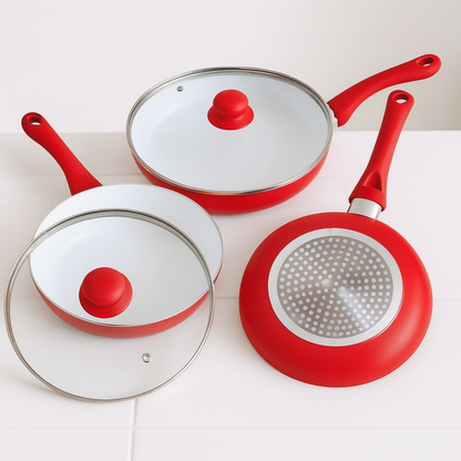 Set de Sartenes Antiadherente de Cerámica (5 piezas)