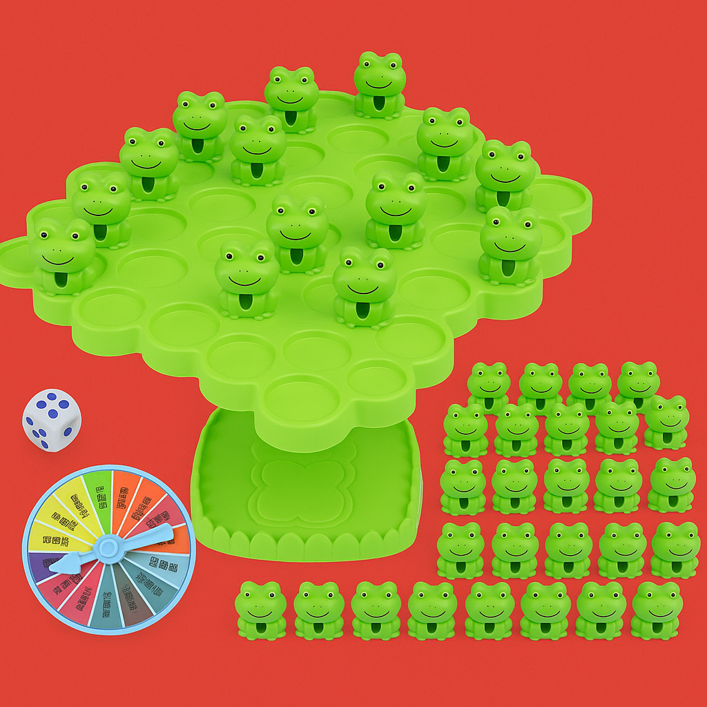 Juego de Ranas Equilibrio – Diversión y Aprendizaje para Niños - RANA ARBOL EQUILIBRIO