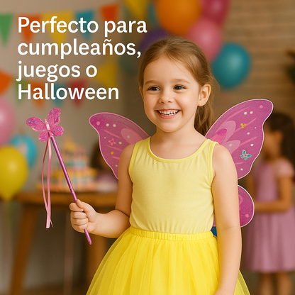 El disfraz que hace sentir a tu niña como un hada de verdad. - ALAS DE MARIPOSA.