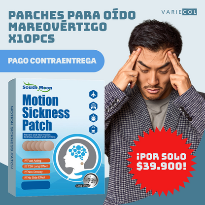 PARCHES DE OIDO PARA MAREO O VERTIGO