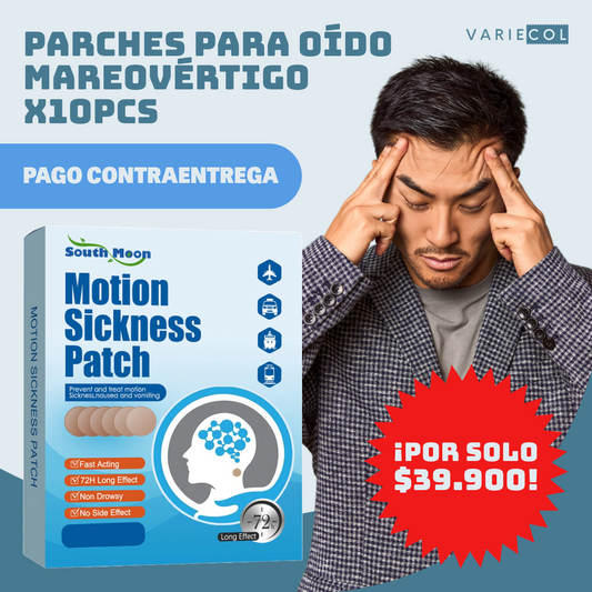 PARCHES DE OIDO PARA MAREO O VERTIGO