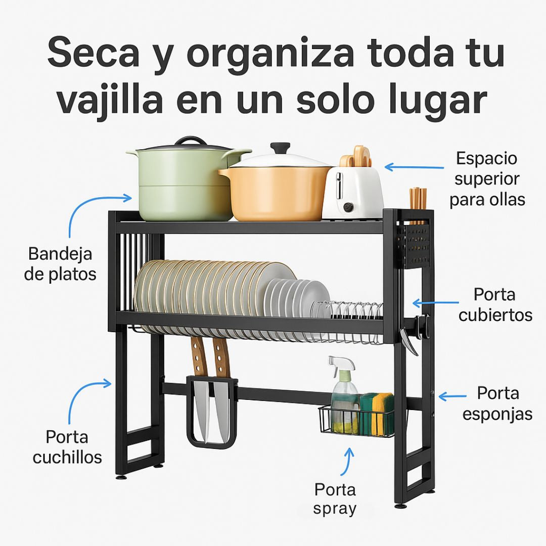 Tu cocina más limpia que nunca - ESCURRIDOR DE PLATOS.
